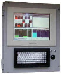 Tankview displayed on a panel mounted PC